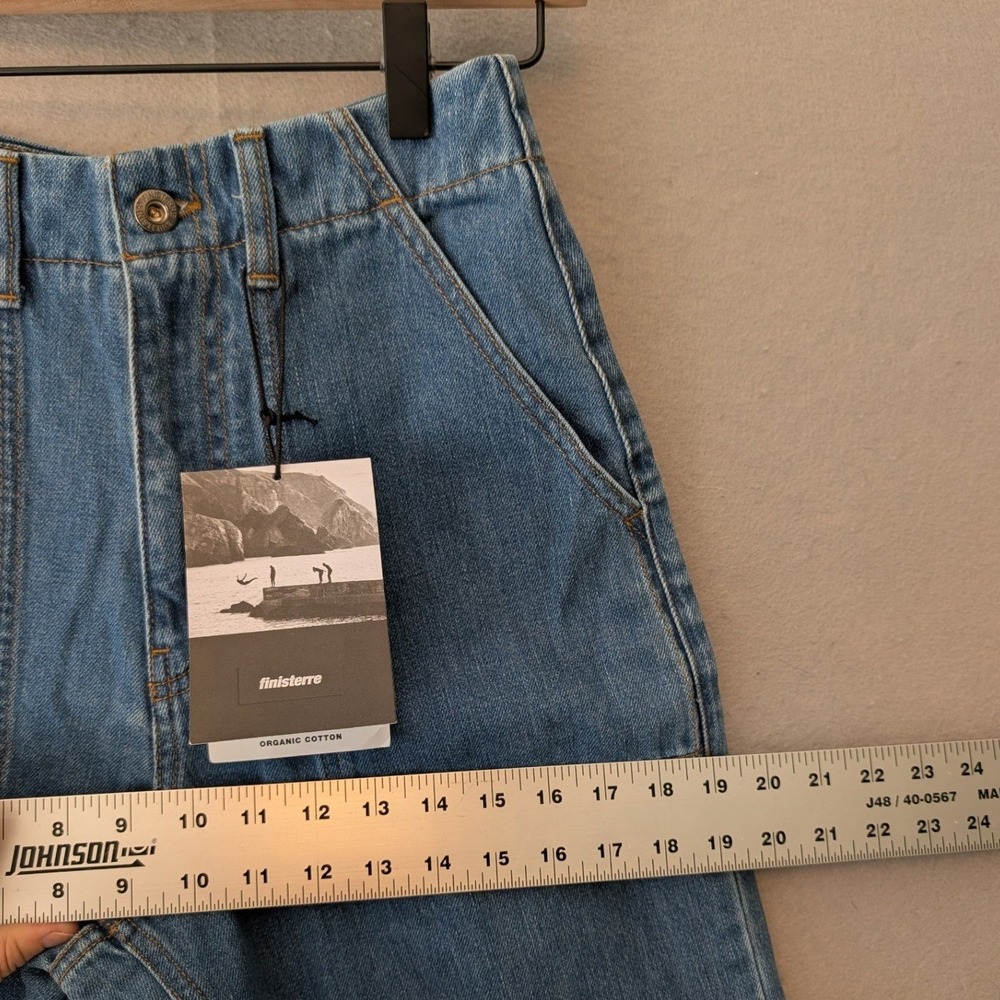 NWT Finisterre Yarrel Barrel Jeans in indigo Blue - Women 26R - Picture 10 of 15